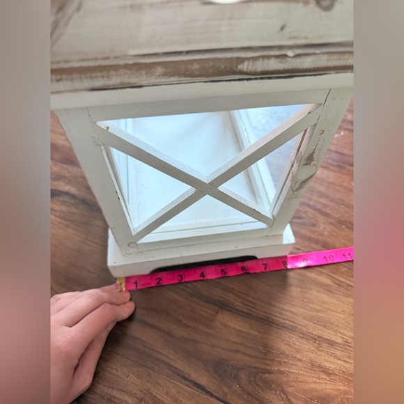 Vintage Distressed Wood and Glass Terrarium - Picture 6 of 15